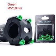 일퍼센트위드 자전거각도조절스템 6 산악 자전거 줄기 볼트 티타늄 도금 M5x18mm 알렌 육각 머리 MTB 나사 와셔 라이저, 12