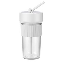 빨대 있는 학생용 휴대용 착즙기 직접 마시는 야외 주스 만들기, [03] White