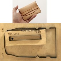 카드홀더 금속 철형 diy 가죽공예 컷 나이프 금형 세트 핸드 펀치 도구 2pcs, 스티치 구멍 없음