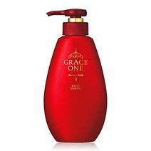 KOSE 코세이 그레이스원 농윤액(보습액) 올인원 크림 230ml + 코용 각전 팩 1장 덤 첨부 KOSE コーセー グレイスワン 濃潤液 (保湿液) オールインワンクリーム 230ml