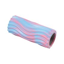 물결무늬 폼롤러 근육 마사지 요가 허벅지 뭉치 안마, 45CM 그린 화이트 45X13.5CM