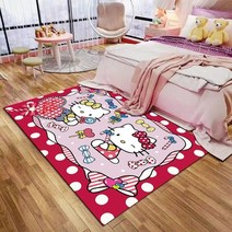 양모 호랑이 페르시안 카페트 터키 타원형 러그 만화 헬로 키티 카펫 소파 침실 멜로디