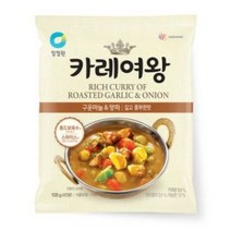 청정원 카레여왕 구운마늘&양파, 108g, 7개