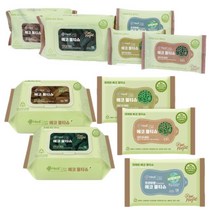 자연분해 물티슈 레이온 생분해 102매 엠보싱 72매 휴대용 유아용 친환경 에코그린, 프리미엄10매x4