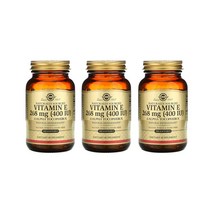 솔가 비타민 E 400IU D-알파 토코페롤 소프트젤, 100정, 3개