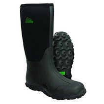 Itasca 남성용 Bayou 톨 100% 방수 고무네오프렌 부츠 레인 블랙