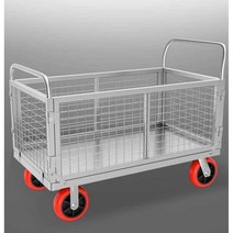 대용량 빨래 카트 수영장 사우나 수건 수거함, 100x60 5인치 무소음 바퀴