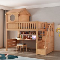 초등 학생 여아 침대 원목 놀이방 복층 2층 낮은 벙커, H 1500mm x 2000mm 추가문의가능