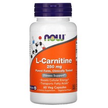 나우푸드 L카르티닌 250mg 베지 캡슐 60정 NOW Foods Carnitine Veg Capsules, 없음, 없음, 해당사항없음