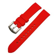 다이빙 고무 벨트120 21 22 24mm 실리콘 고무 스트랩 범용 퀵 릴리스 다이빙 팔찌 세이코 오메가 워터 고, 06 Red_06 24mm