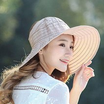 모자 등산 리본썬캡 레져 여름 치마모자 썬캡 L썬캡모자 파티나 여름모자 캠핑 돌돌이모자, E돌돌이파티나:블랙