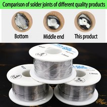 용접봉 납땜솔더 와이어 50g 1.0mm/0.8mm 플럭스 로진 코어 용접 링 주석 리드 롤 깨끗한 2.0%, 01 50g 1.0mm