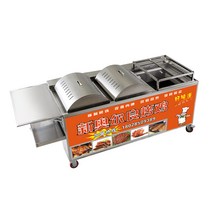 양꼬치구이기계 회전식화로 바베큐 그릴 닭꼬치, 4열 숯 수동 -단일