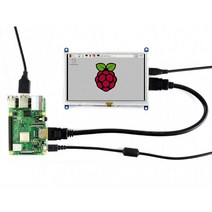 서브 터치 모니터 5인치 터치 스크린 HDMI LCD PC 모니터 라즈베리 파이 4/3/제로 800 × 480 해상도, 한개옵션0