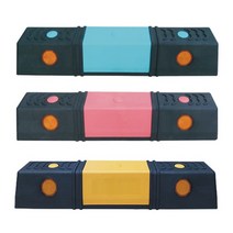 고무 PP 카스토퍼 주차장 주차방지턱 HA510 합성수지 (볼트별도), 2개, 노랑