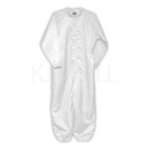 KJ 방진복 원피스 제전복 무진복 제전방진복 클린복 크린룸 반도체 정전기방지 작업복 C카라원피스, 화이트-L(95)