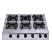 업소 영업용 가스렌지 식당 중식화구 간덱기 간택기, 강철 표면 에너지 절약 긴 4구 (액화 가스)