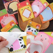 귀여운 접착 메모지 뜯어쓰는메모지 캐릭터메모지, 토끼