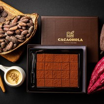 다크 생초콜릿 20조각 카카올라 수제 파베 초콜릿, 1개, 140g