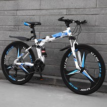 접이식산악자전거 24인치 26인치 화이트 블랙 MTB, (화이트) 쇼바x 24단 26인치