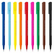 스테들러 브로드라이너 338 수성펜 0.8mm, 레드