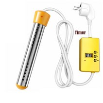 돼지꼬리히터 전기 보일러 순간 온수기 110V220V 3000W 전기 히터 보일러 물 가열 요소 휴대용 침수 서스펜, 03 Upgrade Yellow
