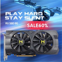 RadeonRX 580 8GB gddr5 256bit GPU 컴퓨터 게임 그래픽 카드 마이닝 해시 속도 28mh / S