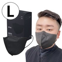 KF94 맘편히 새부리형마스크 100매 특대형 대형 초등학생용 소형, 맘편히 특대형 L 블랙 100매