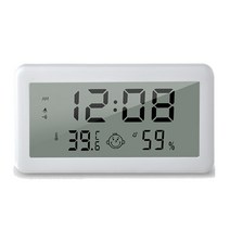 Hygrometer Tmometer Digital Temperature LCD Strain Gauge Sensor Humidity Meter Indoor Indicator No B, 한개옵션0