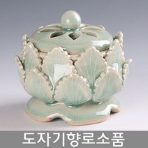 [G1P] 청자 연꽃 향로 중 / 향꽂이 향홀더 미니향로 향로 장식품 소품 도자기소품 미니어처소품 941988EA