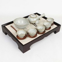 귀얄청 5인다기 교육용세트 다도구 교육용다기