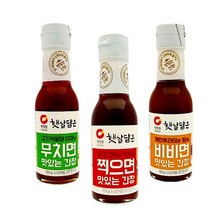 Tsm 청정원 햇살담은 맛있는 간장세트, 찍으면(150g)+비비면(150g)+무치면(150g)