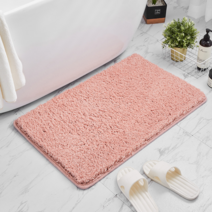 KA 욕실 심플 곰돌이 패브릭 발매트, 곰돌이-핑크