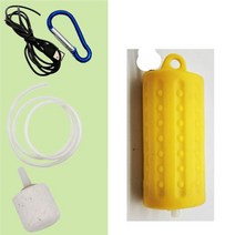 휴대용산소통 산소캔 산소호흡기 USB 소형 에너지 수족관 산소 펌프 물고기 탱크 공기 수경 압축기 음소거 휴대용 절약 폭기, [04] Yellow