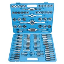 탭다이스 110피스 빡구탭 나사선 가공 핸들 세트, 탭 다이 미터법 45개 세트