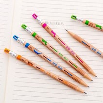 Lytwtw의 만화 동물 모조 나무 자동 연필 편안한 쓰기 사무실 학교 용품 선물 1 피스, 1 Piece Random Color