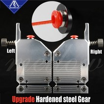 3D프린터 3d 프린터 Mk8 Cr-10 Prusa I3 Mk3 Ender 3 용 모든 금속 DDG 압출기 보우 덴 듀얼 드라이브, 11 24V Left Set 4