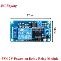 DC 5V 12V 전원 켜기 지연 릴레이 모듈 타이머 회로 기판 끄기-켜기 arduino용 스위치 기능, 01 5V