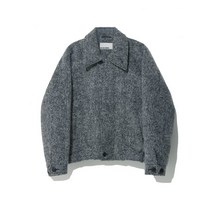 비슬로우 22FW LOOSE FIT DRIZZLER 자켓 재킷 MELANGE 블랙