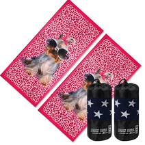 여름철 필수 특대형 패션비치타월 보관파우치 2P세트, 02_프리티시츄세트 1+1