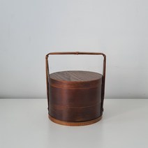 나무 도시락통 일본 우드 2단 찬합 피크닉 도시락 감성 소품, A.15cm