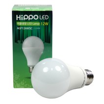 히포 LED 생장램프 식물 램프 전구 식물등 12W, 1개, 전구색