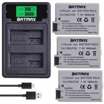 캐논 2Pc LP-E8 LP E8 배터리 Bateria LCD USB 충전기 유형 C 캐논 550D 600D 650D 700D X4 X5 X6i X7i T2i T3i T4i T5i, 3 배터리 세트