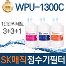 SK매직 WPU-1300C 고품질 정수기 필터 호환 1년관리세트, 선택01_1년관리세트(3 3 1=7개)