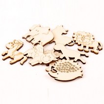 나무 동물 잎 그림 스크랩북 장식 공예 수제 홈 액세서리 DIY 다양한 색상, 18. 40mm 20pcs