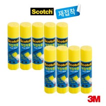3M 스카치 재접착풀 14g, 9개