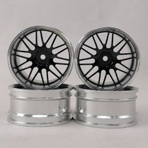 자동차 휠 3/6/9/12mm 오프셋 4pcs CNC 가공 알루미늄 휠 림 1/10 스케일 RC 자동차 온로드 드리프트 투어, 04 4pcs 12mm offset