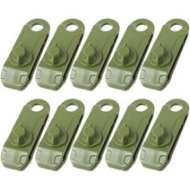 10 개 판매 천막 바람 로프 클램프 Awnings 플라워 클립 캠핑 텐트 악 야외, Dark Green, CHINA