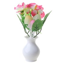 Sensor Night Light Plum Blossom Flower LED Lamp US Plug 220V Romantic Home Decor, 다중