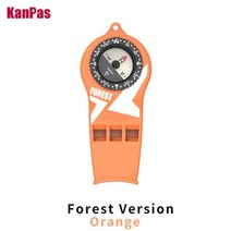 다이빙 컴퍼스 스쿠버 잠수 손목 프리다이빙 나침판 Kanpas Survival Whistle Compass 야외 활동 트레킹 사냥 구조 생명을 구하는 돋보기빛나는 디자인, forest orange